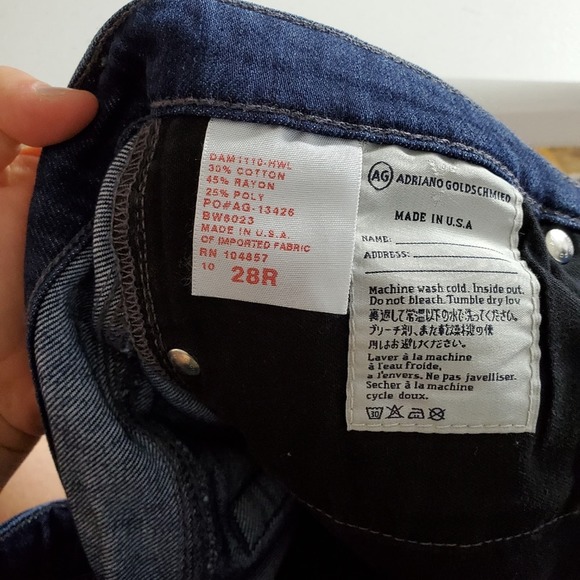 AG Adriano Goldchmied the stilt jeans 28R women's - Picture 9 of 11